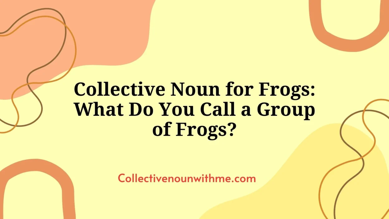 Collective Noun for Frogs: What Do You Call a Group of Frogs?