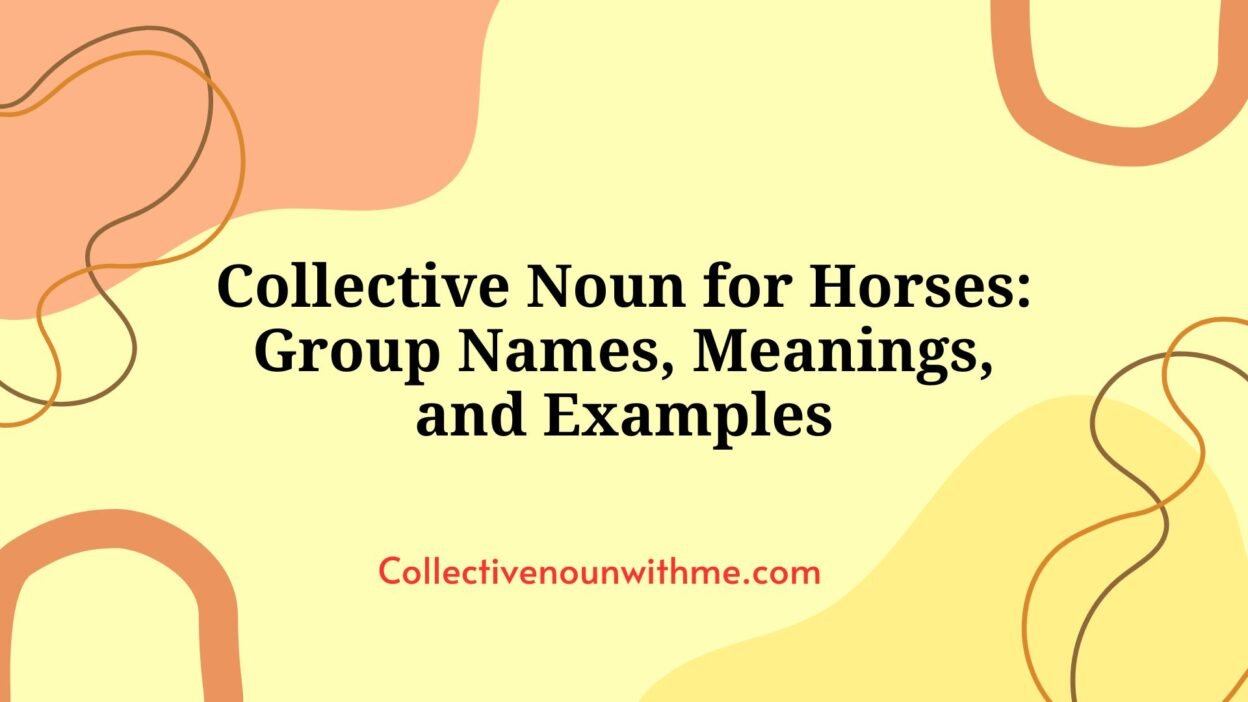 Collective Noun for Horses: Group Names, Meanings, and Examples